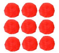 Jooehyer 400Pcs Disposable Microphone Cover Handheld Microphone Hood Windscreen for Karaoke KTV Recording Studio Red