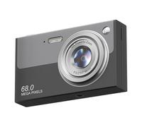 Jooehyer 4K Digital Camera WiFi Compact Camcorder 6800W Pixels 16x Zoom Dual Lens Selfie Cam 1080P Autofocus Photography Black