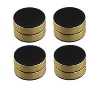 Jooehyer 4Pcs Aluminum Alloy Shock-Absorbing Foot Studs, Sound System Foot Pads, 3-Point Steel Ball Support Amplifier Base Feet,B