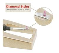 Jooehyer 4PCS Record Player Needle, Upgraded Golden Record Needles Stylus Replacement for, Turntable Easy Install Easy to Use