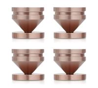 Jooehyer 4PCS Speaker Stand Feet Foot Pad Aluminium Alloy Metal Shock-Absorbing Cone Floor Foot Nail CD Player Stand M23*20 C