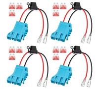 Jooehyer 4X 12 AWG Wire Harness Connector Replacement Compatible with Peg-Perego 12V SLA Battery Ride on Vehicle Riding Toys