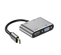 Jooehyer 5-In-1 Docking Station with -Compatible+VGA+USB+PD+Headset Ports for Variety of Mobile Phones Tablets and Computers