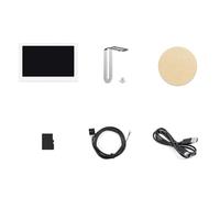 Jooehyer 5 Inch USB Chassis SUB Screen Table with Ambient 800X480 with Pickup Function Type-C One Line IPS Sub Screen,Silver Easy Install Easy to Use