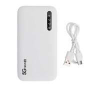 Jooehyer 5G WiFi 6 Portable Mobile Hotspot Router 5000mAh Supports Up to 16 Devices SIM Card Slot for Travel Tablets for Phones