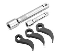 Jooehyer 5Pcs Pry Bar Wrench Adaptor Half Shaft Removal Car Repairing Tools with Extension Bar for Tight Spaces