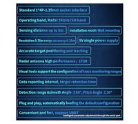 Jooehyer 5X Rd-03D 24G Multi-Target Human Motion Trajectory Localization and Tracking Radar Module on-Board PCB Antenna
