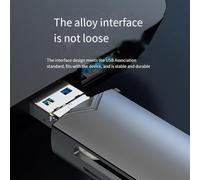 Jooehyer 6 in 1 Card Reader External U Disk TF/SD Card Keyboard Mouse 5Gbp/S USB Type-C Interface Card Adapter