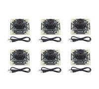 Jooehyer 6pcs Camera Module 100 Degree OV9732 3 Meters Cable 1280x720 30fps, for DIY Autodarts.Io, USB Drive Free