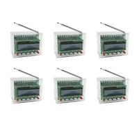 Jooehyer 6X FM Radio Electronic Kit Production Welding RDA5807 Adjustable Frequency 87-108MHZ with LCD Display LED Light for DIY