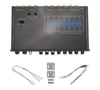 Jooehyer 7 Band Car Equalizer Audio EQ Tuning Crossover Amplifier Parametric Car Preamplifier Audio Equalizer +-12dB