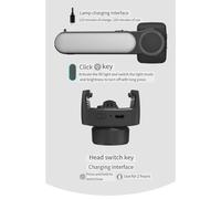 Jooehyer 72cm Anti-Shake Mobile Phone Gimbal Stabilizer Bluetooth Selfie Stick Aluminum Alloy Handheld Stabilizer Black