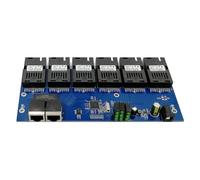 Jooehyer 7F1E Fast Ethernet Switch Converter PCB 20KM Ethernet Fiber Optical Media Converter Single Mode 1 RJ45 7 SC Fiber Port Spare Parts Accessories