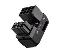 Jooehyer 8-Pin PCle 3.0 GPU Power Adapter 180 Degree Connector Power Right Angle Elbow Adapter for Desktops Graphics A