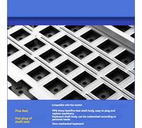 Jooehyer 81 Keys Hot-Swappable Mechanical Keyboard Kit with Knob RGB Light Gasket Custom Aluminum Hot-Swap Laptop Office Gamer Wired Keyboard F