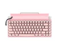 Jooehyer 83 Keys Gaming Keyboards Retro Typewriter Keyboard Wireless Bluetooth Keyboard USB Mechanical Punk Keycaps for PC, D