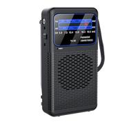 Jooehyer -88 Portable AM/FM/SW Radio Pocket Radio with LED Flashlight Small Radio for Outdoor Camping for Seniors Elderly