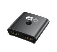 Jooehyer 8K -Compatible Switcher 2-In-1-Out High-Definition Bidirectional Splitter Dual Display Output Support
