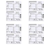 Jooehyer 8pcs ECG 7 Step Ruler,ECG 7 Step Ruler for ECG/EKG Interpretation,ECG Reference Guide Ruler,EKG Calipers Measuring Tool