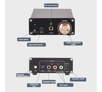 Jooehyer A938 Bluetooth Decoder HiFi Decoder Amplifier Audio Headphone Amp Decoder HiFi Home Stereo Speaker Receiver