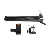 Jooehyer Adjustable Microphone Suspension Boom Scissor Arm Stand for Voice Recording,Mic Stand for Broadcasting Iron