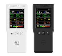 Jooehyer Air Quality Monitor Detector Real Time Detection, Indoor,Portable Device with Large Display, Voice Alert,Home Testing Kit