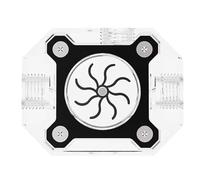 Jooehyer Aluminum Metal Armor PC Water Cooling Flowmeter Arcylic+ Multi-Colors Impeller G1/4" Thread, Black/White/Red LSJ-JX1 Black