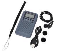Jooehyer AM/FM Radio with LCD Display Pocket Handheld Radio Digital Dual Band Receiver Portable Speaker B