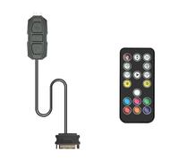 Jooehyer ARGB Controller 5V 3pin to Power Supply RGB Controller 3PIN Hub for Computer CPU Case Fan LED Light Radiator Black