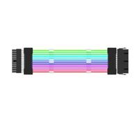 Jooehyer ARGB Power Supply Extension Cable 24Pin Cord Motherboard RGB Extension Cable for Computer