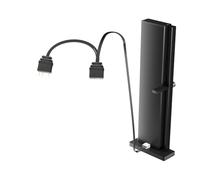 Jooehyer ARGB Video Card Holder Adjustable 5V 3PIN Video Card Holder Anti-Sag Bracket Aluminum Alloy Anti-Skid Base for Desktop Computer Magnetic Base Display Card Brace Rack PC Graphic Card Accessori