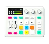 Jooehyer Audio Tuner RGB Lighting Mixer XLR Audio Interface for Game Voice, Podcast Universal B