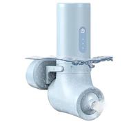 Jooehyer Automatic Foaming Machine Popular Household Bathtub Special Bath and Shower Bubble Machine, Shower Gel Foam Machine Blue