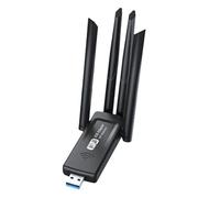 Jooehyer AX1300 WiFi Network Card 1300Mbps USB 4 Antenna WiFi6 Dual Band(2.4G/5Ghz) Bluetooth 5.4 Dongle Wireless Receiver for PC Laptop
