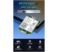 Jooehyer BE200 WIFI 7 Wireless Wifi Card WiFi 6E BE200NGW Bluetooth 5.4 802.11AX Tri-Band M.2 NGFF Network Adapter Easy Install