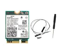 Jooehyer BE200NGW WiFi Card BE200 WiFi Card +2PCS Antenna BT 5.4 802.11AX Tri-Band M.2 NGFF Wireless Network Adapter for Win10/11