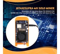 Jooehyer Bitaxesupra 401 Solo Miner 700-800Gh/S 13W BM1368 ASIC Chip From S21 Bitcoin BTC Miner with Stand UK Plug