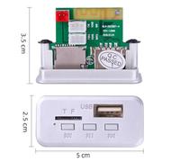 Jooehyer Bluetooth 5.0 MP3 WMA APE Decoding Board Car Audio USB TF FM Radio Handsfree Module MP3 Player for Speaker Easy to Use 12V