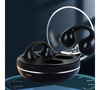 Jooehyer Bluetooth Earphone Open Ear Clip Type Sports Gaming True Wireless Portable Noise Canceling Earphone Blue