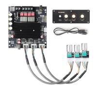 Jooehyer Bluetooth5.2 Amplifier Board TPA3221 Chip 2.0 Channel 100Wx2 Audio Power Amplifier with Front Panel