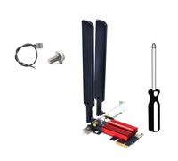 Jooehyer BT5.4 Tri-Band Wireless PCI-E WiFi 7 Adapter BE200 2.4G/5G/6GHz 8874Mbps Desktop Network Card for Win10/11 A