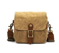 Jooehyer Canvas SLR Camera Bag Micro Single Messenger Bags Waterproof Wear- Shoulder Photography Backpacks A