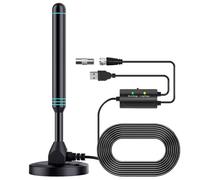 Jooehyer Column High-Definition Digital TV Antenna Indoor and Outdoor Universal Amplifier with Switch Adjustable UHF TV Antenna,