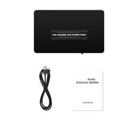 Jooehyer -Compatible Audio Splitter HD Audio Sync Splitter Converter 4K 5.1 Optical 3.5 Audio Splitter