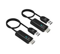 Jooehyer -Compatible Audio Video Wireless Transmitter and Receiver -Compatible Transmitter Receiver Extender for Laptops TV Box to TV/Monitor 30M Plug&Play