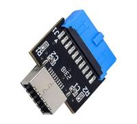 Jooehyer Computer Motherboard USB3.0/3.1 19PIN to TYPE-E20PIN Adapter for Computers Without USB3.0 Ports on the Front