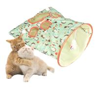 Jooehyer Crinkle Bag Toy with 1 Little Mouse & Toy Ball Cat Drill Sleeping Bag(Green) Pet Foldable Tunnel Crinkle Sack Bag