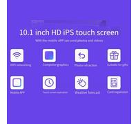 Jooehyer Digital Picture Frame 10.1 Inch 32GB WiFi Photo Frame IPS Touch-Screen Rotation Photo Sharing Via APP Easy Install A UK Plug