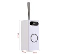 Jooehyer DIY 18650 Battery Box Fast Charging 22.5W with 15W Wireless Charging and LCD Display Detachable Mobile Power Box Kit B