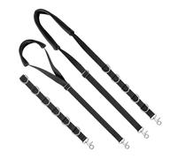 Jooehyer Dog Grooming Belly Strap Belly Band & Loop Extension Set with Clamp Extension Loop Bathing Restraint Leash for Pet Grooming Tables Arms and All Dog Breeds Black